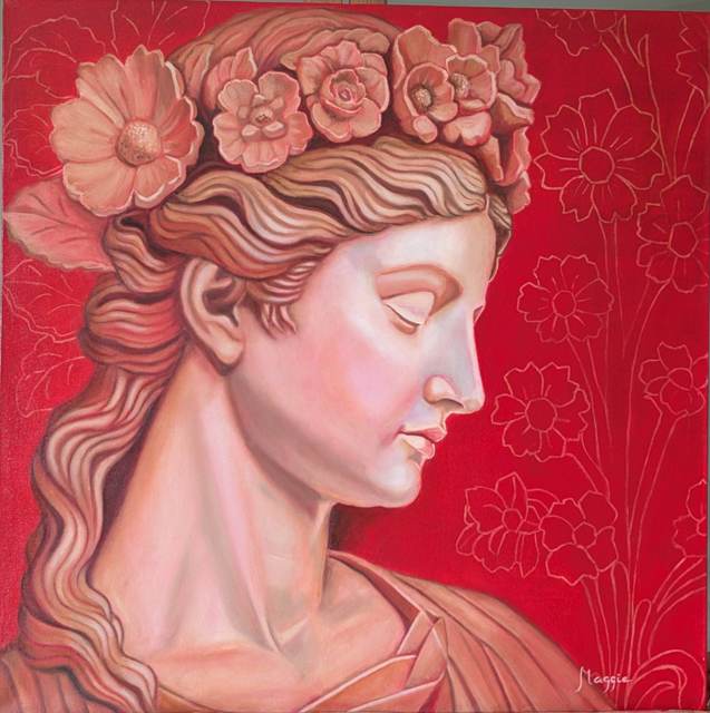 Perséfone — óleo sobre lienzo